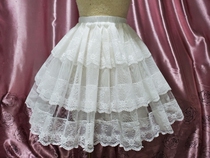 (Wang Yan and Summer) All-match bottoming lace puffy skirt LOLITA dress yarn support three-layer organza support skirt
