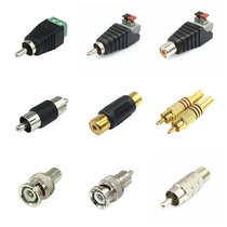 RCA connector socket Lotus welding-free joint rca conversion head audio and video adapter rca welding-free audio socket