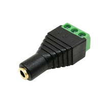 3 5mm audio female connector to 3pin terminal block green connector 3 5 two-way voice headphone connector