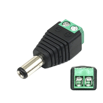 dc plug dc male power connector 2 1mm solder-free dchead adapter terminal 12V power plug monitoring LED