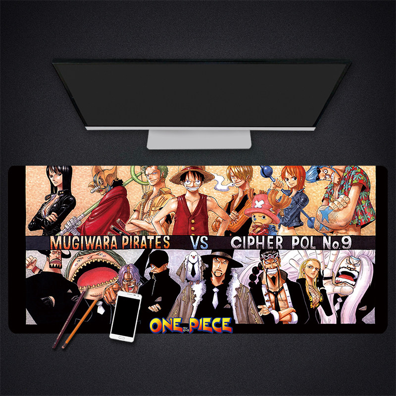 Sea Thief King Slip Rat Mat Oversized Office Computer Keyboard Mat Cartoon Lock Side Student Writing Desk Cushion Home Waterproof