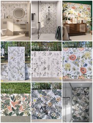 Kitchen and bathroom 600x1200 artistic tiles bathroom toilet background wall tiles washbasin plant mosaic antique tiles