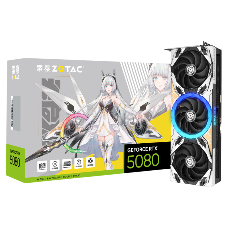 Трехлетняя рассрочка по безпроцентной кредитной карте Zotac RTX 5080 Apocalypse/5070Ti/5060Ti компьютерная настольная игровая видеокарта DLSS4