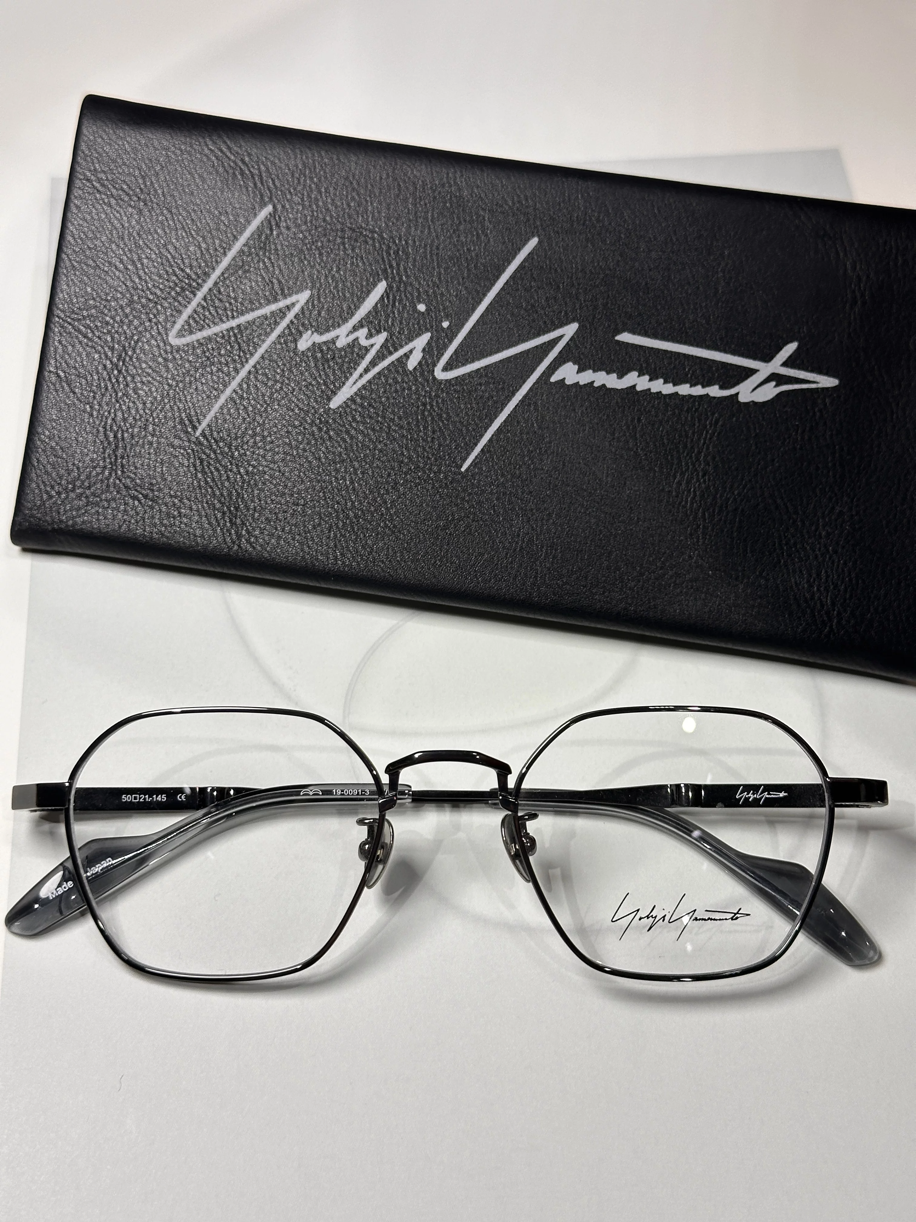 Очки Yohji Yamamoto 19-0091 очковая оправа для близорукости полная оправа Made in Japan Геометрическая ретро мода