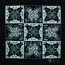 Miao handmade batik decorative painting batik square tablecloth tea table cloth tablecloth 90 * 90cm