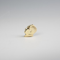 Portrait of Chairman Mao badge Great Man Alloy gold-plated buckle image Yellow badge Collection brooch