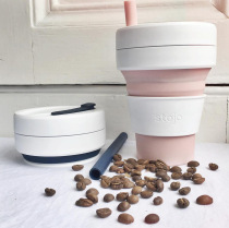 American Stojo travel with Cup folding Cup compression Cup pocket Cup portable coffee cup small environmental protection water Cup