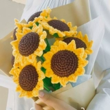 Трикотажный ароматизированный плетеный набор материалов, «сделай сам», подсолнух, подарок на день рождения, букет