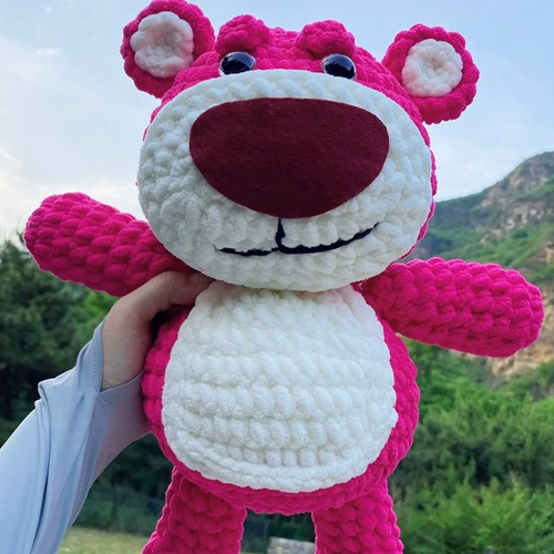 Клубника, плетеная кукла ручной работы, подушка, подвеска, брелок, набор материалов, связать своими руками