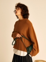 Mojia ~ official website seconds control French simple style 75% wool split sweater vest two-piece sweater