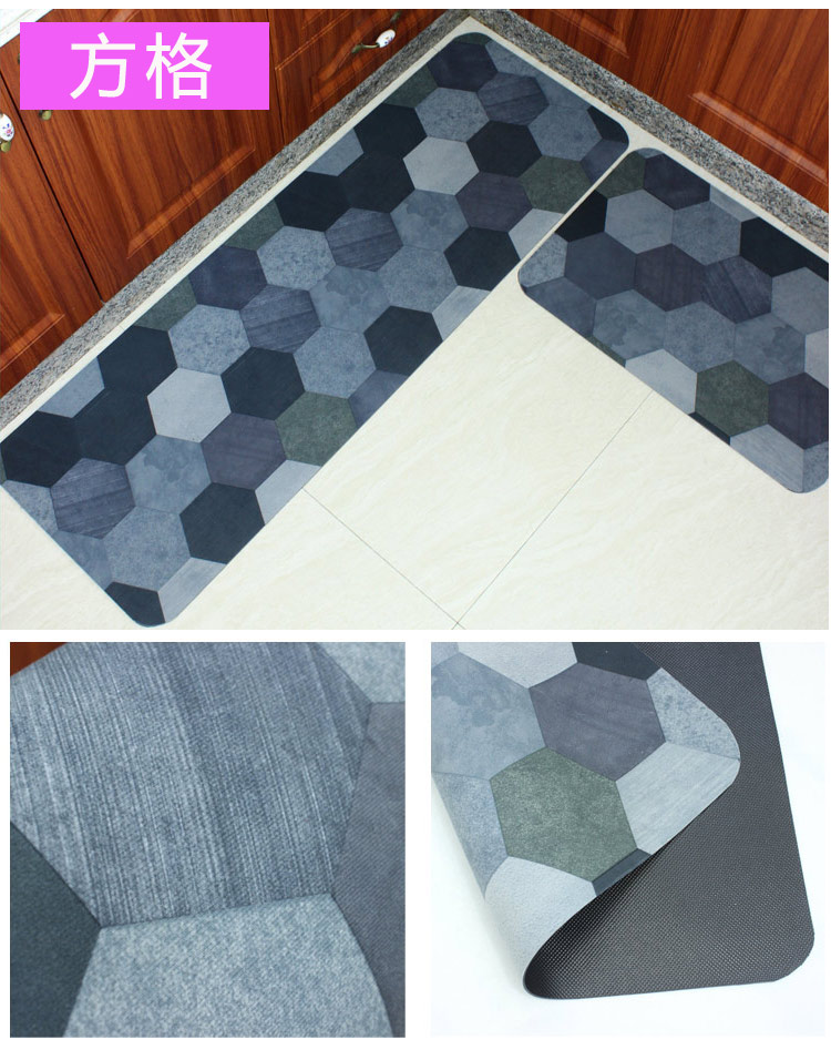 Foot mat bếp Thảm dầu cửa vào thảm trượt phía dưới tấm thảm chùi chân thảm thấm tối giản hiện đại - Thảm sàn miếng lót chống trơn nhà tắm