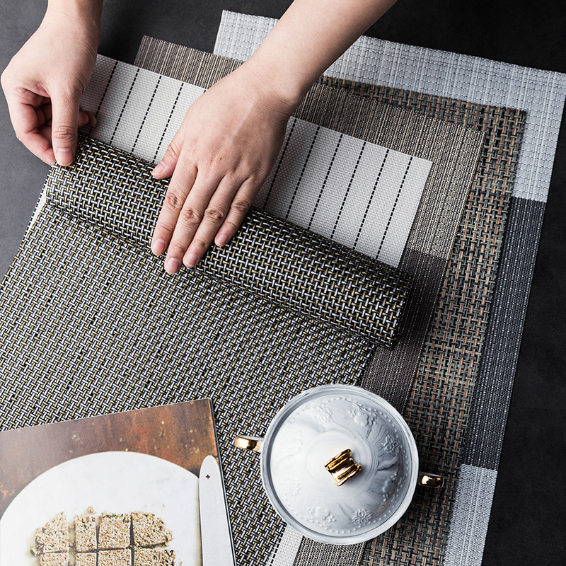 Eu Style Western Meal Mat Western Meal Tray Cushion Insulation Mat Pan Cushion Coffee Mat Cup Cushion Table Mat PVC table cushion Anti-heat