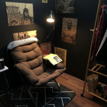 Reclining Chair Folding Sloth Man Leaning Back Chair Home Balcony Afternoon Nap Chair Office Student Dormitory Pregnant Woman Casual Chair