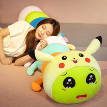 Caterpillar plush toy pillow long pillow bed sleeping girl super soft doll cute girl doll