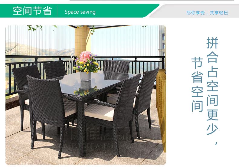 Wicker ghế năm mảnh ban công giải trí bàn ghế kết hợp ghế mây sân thượng ngoài trời mây ngoài trời đồ nội thất bàn ghế ngoài trời giá rẻ