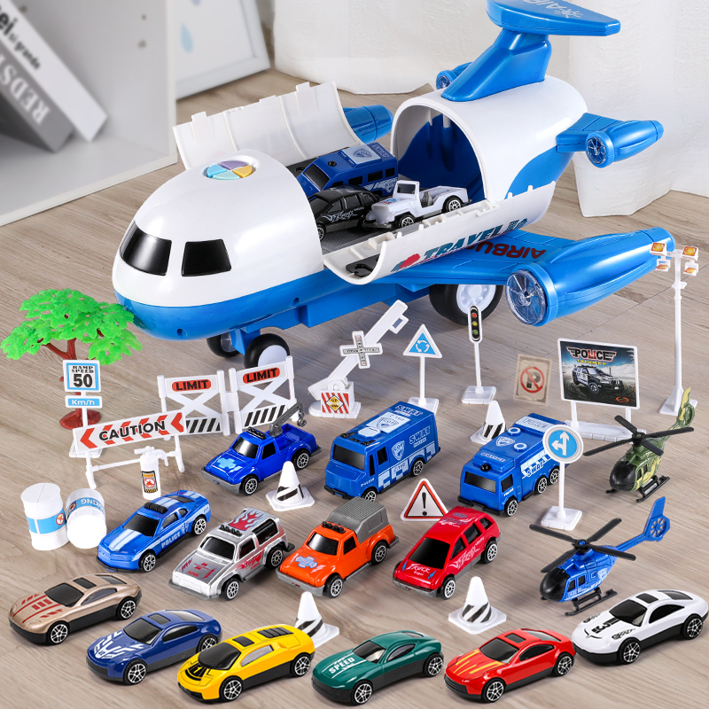 Children Toy Boys Fire Police Small Car Suit 3-45-year-old 6 Puzzle Multifunction Baby Birthday Gift 8