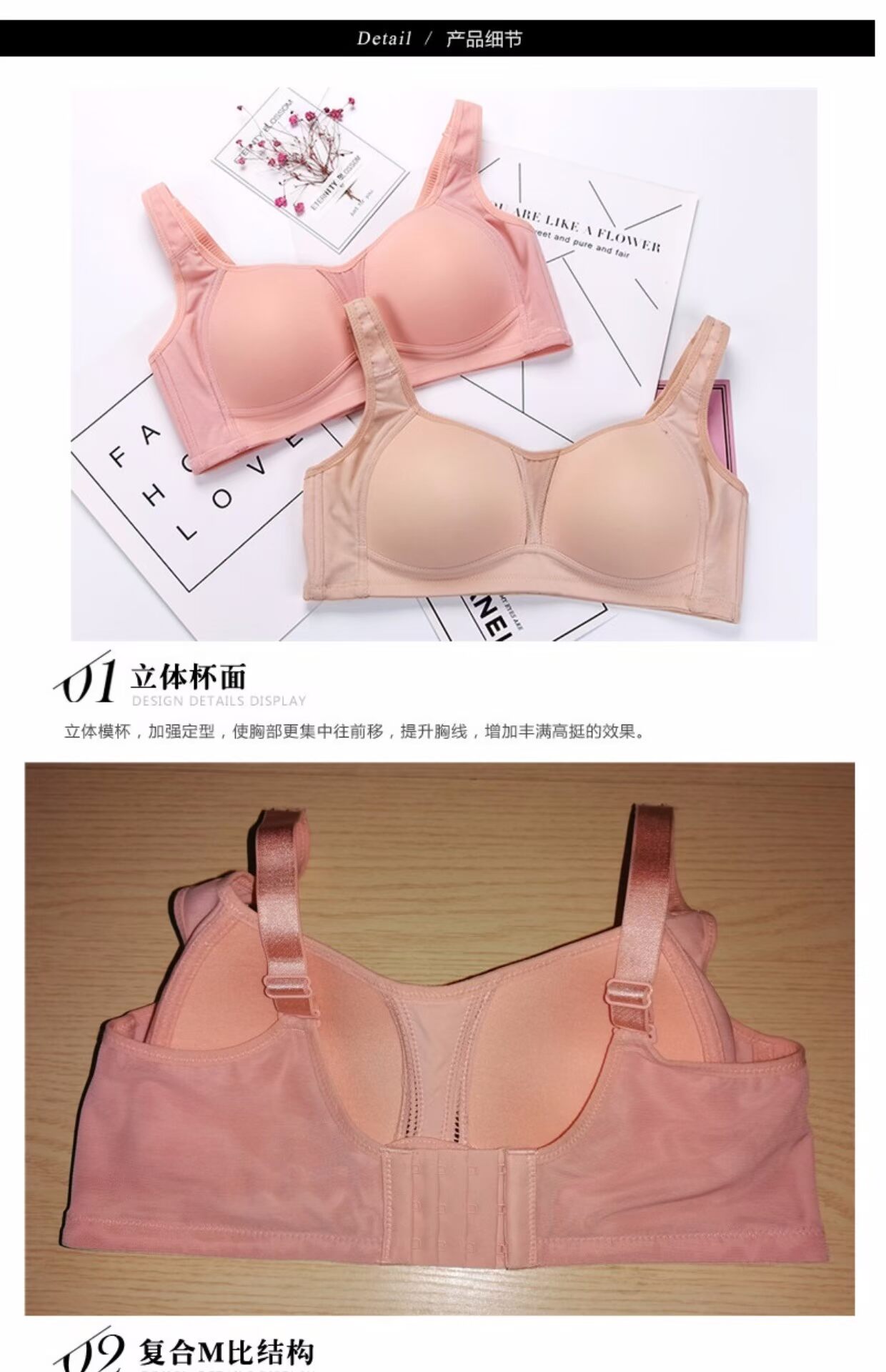 Áo ngực trung niên lớn áo ngực mỏng không có vành Mẹ trung niên kích thước lớn cotton đồ lót phụ nữ thoải mái và liền mạch do lot nu
