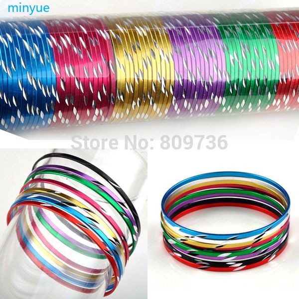 50pcs Wholesale jewellery Lots Set Indian Dance Bangle Alumi