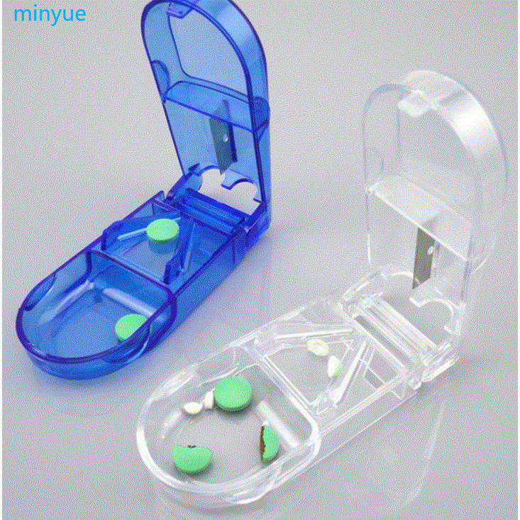 2x Pill Tablet Cutter Splitter Divide Storage Medicine Cut D