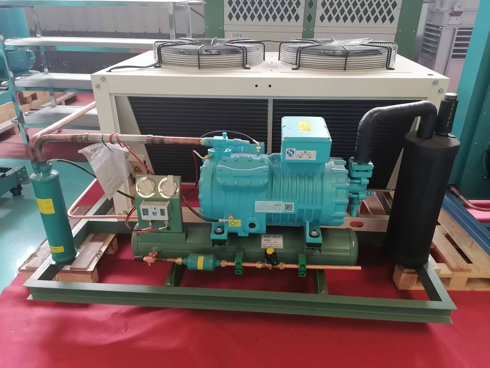 博莱特压缩机YBF6F-40.2ZR蔬菜冷库40P活塞制冷压缩机(pic4)