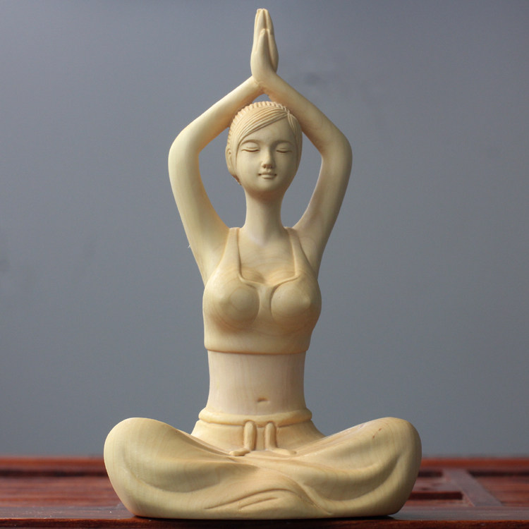 Huangyang Wooden Carving Home Yoga Museum decorated automotive crafts decorated Zen Tea Channel Pet Play