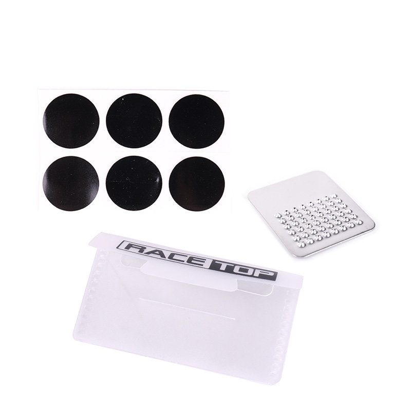 Bicycle glue-free tyre mending film mountain road vehicle inner tyre mending kit with file cycling equipment