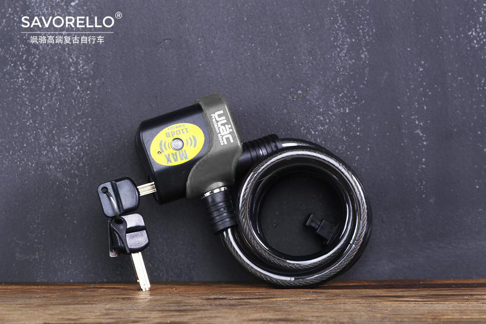 Alarm Bicycle Lock Anti-theft Car Lock Combination Lock Steel Cable Car Lock High Quality Bicycle Accessories Car Lock