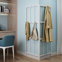 Clothes rack Wall-mounted porch coat rack storage artifact space-saving multifunctional foldable bag shelf