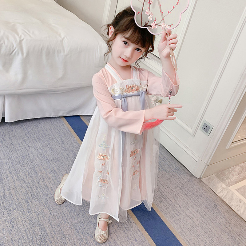 Han Fu Girl Foreign Dress 2022 New Super Fairy China Wind Jacket Dresses Ancient Style improved Tang dress rehearsal dress