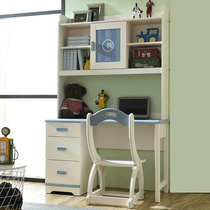Solid wood children corner desk boy computer desk bookcase bookshelf combination home computer desk integrated girl table
