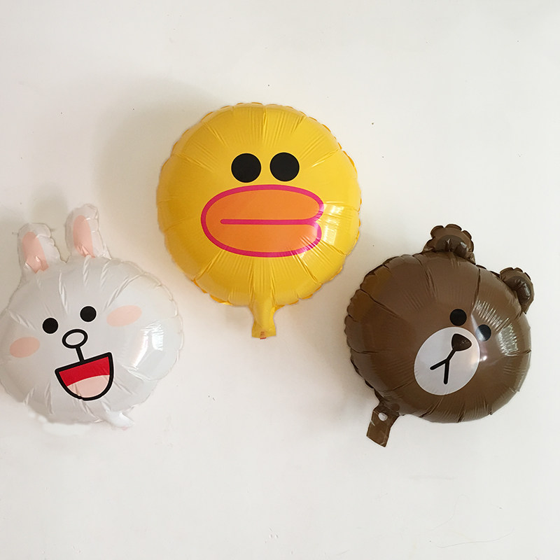 New Children Photography Props Balloon Creative Cartoon Animal Expression Balloon Nets Red Teenage room Decorative Balloons