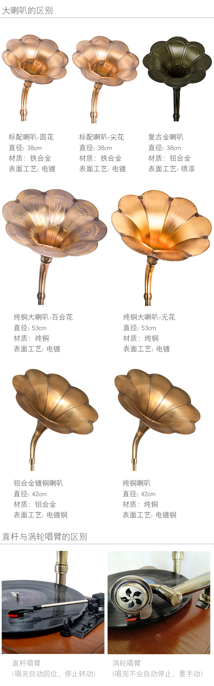 đầu đĩa than technics Jinmo retro phonograph âm thanh phòng khách vinyl máy ghi âm châu Âu cổ máy thanh nhạc sừng lớn máy ghi âm - Máy hát 	kệ đầu đĩa than