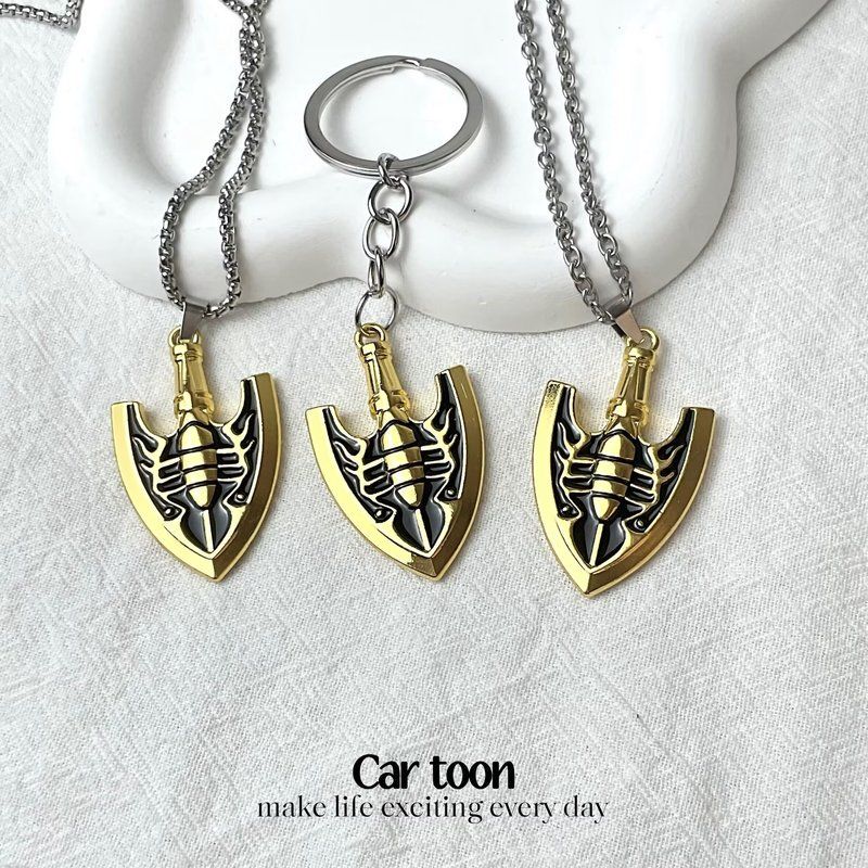 Jojo's Bizarre Adventure Insect Arrow Pendant Stand Arrow Gold Necklace Backpack Fan-Made Keychain Merchandise