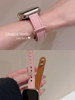 Lightweight Leather Strap for Apple Iwatch, Solid Color Button, Women's Model, Ultra2 New Model, S10 Wristband