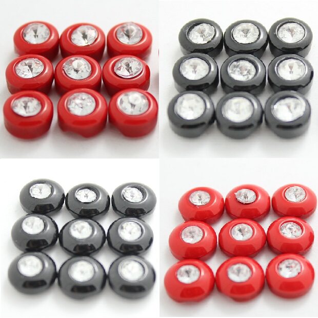 Full discount animal black big red rabbit cat eyes Children's shirt dress set with diamond buttons buttons