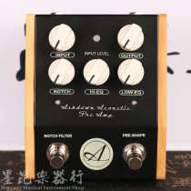 Ashdown Acoustic Preamp Acoustic folk guitar electric box effects front level balance DI box