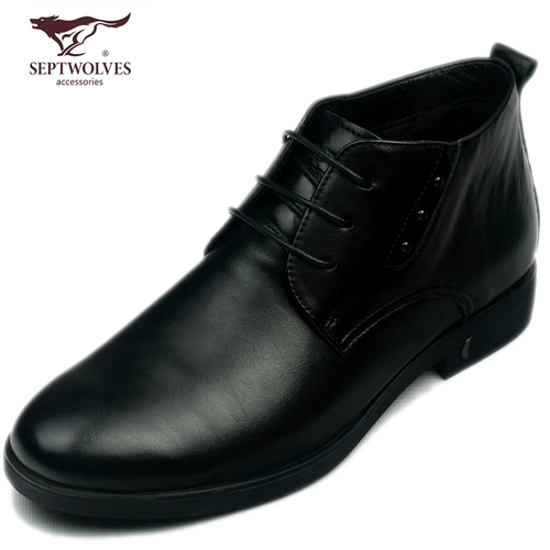 Septwolves, Martens, зимняя обувь, флисовые высокие короткие сапоги, ботинки, из натуральной кожи