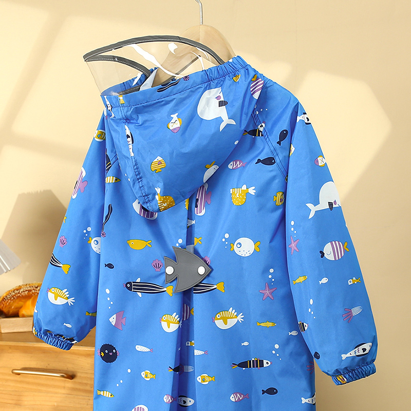 Japanese Style 2026 Children's Raincoat for Boys and Girls, Lightweight Waterproof Rain Poncho for Girls, Students, Kindergarten, Thin Rainwear