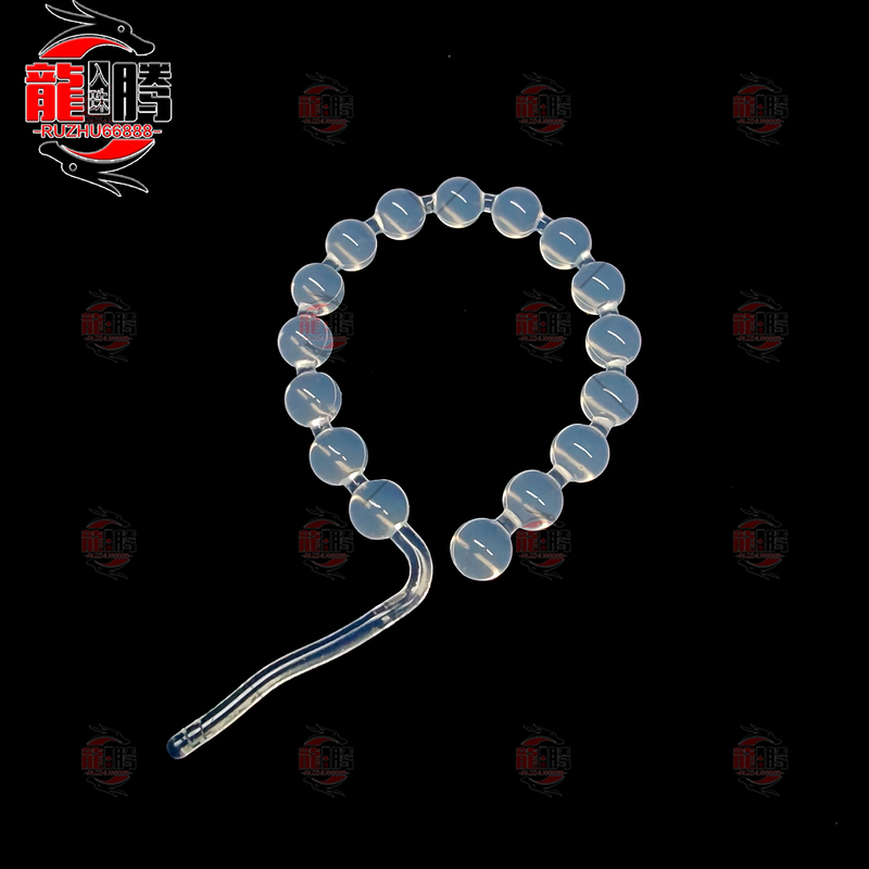 Social Beads 0 Degree 5 Degree Transparent One-Piece Silicone Men's Beads, Specially Designed for Insertion, Ultra-Soft, Comfortable, Highly Transparent [Sterilized before Shipping]