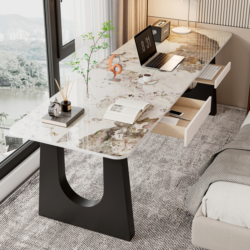 Slate Desk Computer Desk Desktop Home Office Desk Simple Study Student Writing Desk Workbench Long Table