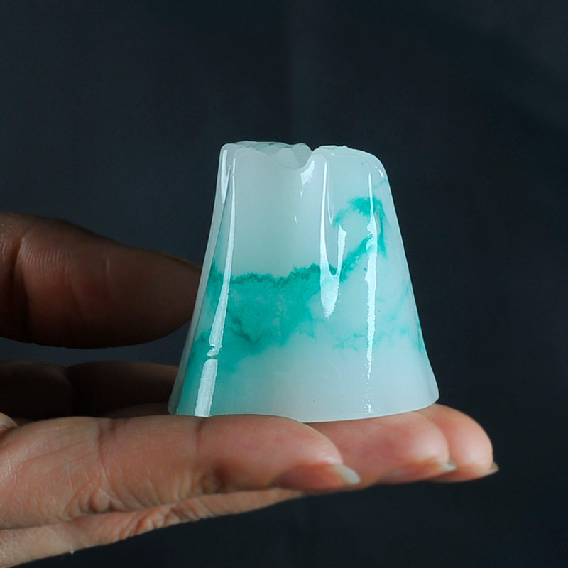 Ink glass cover with cap teapot cover placed on hold frame kung fu tea ceremony tea ceremony component household creativity