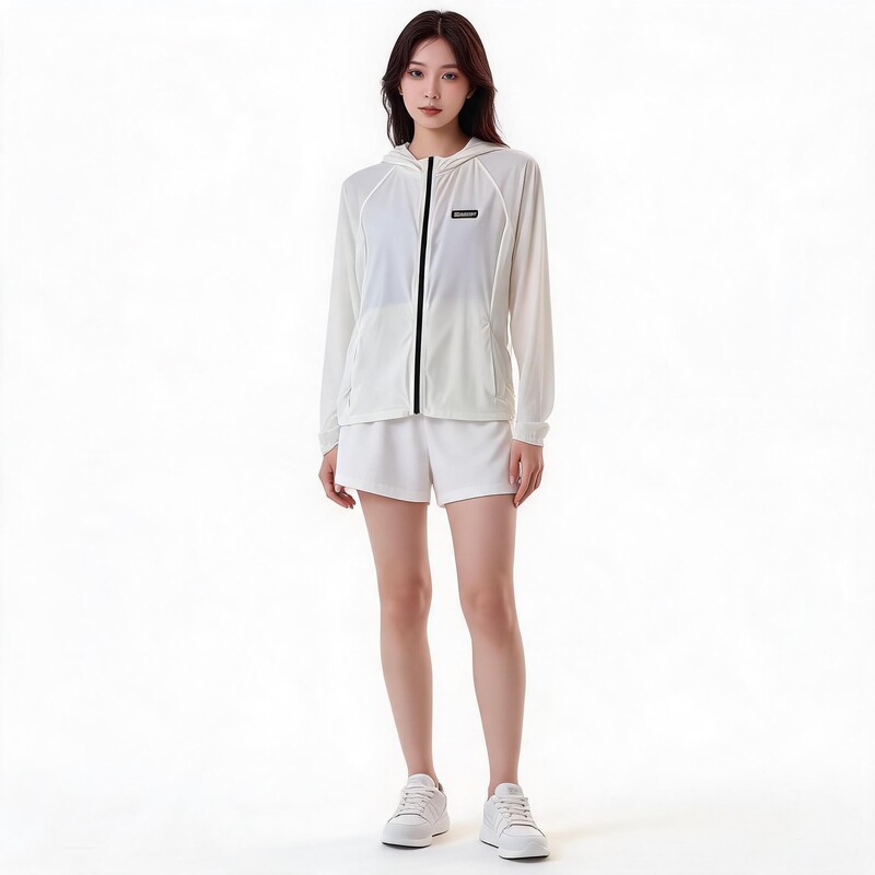S.Deer Cool and Breathable Hooded Sun Protection Clothing for Women, Anti-Uv Outdoor Casual Versatile Jacket S26282201 S.Deer Cool and Breathable Hooded Sun Protection Clothing for Women, Anti-Uv Outdoor Casual Versatile Jacket S26282201