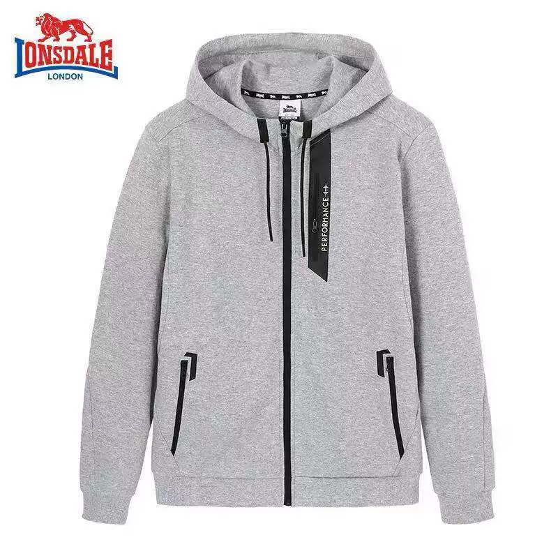 Джинсовая куртка с открытым воротником Lonsdale/Dragon Lion Dell для мужчин с шапкой 138126011