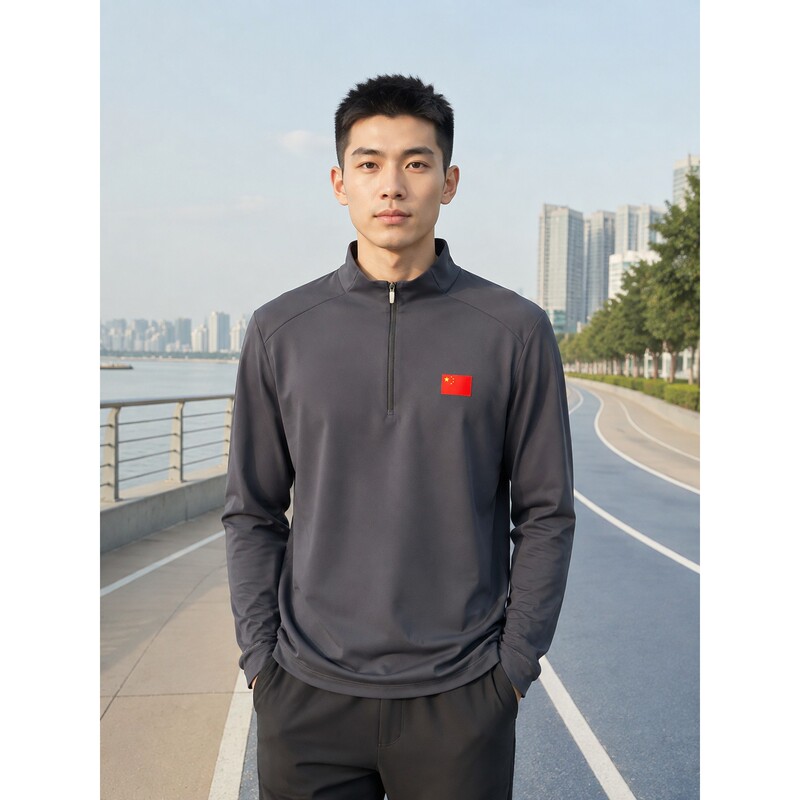 Anta Champion's New Autumn and Winter Men's Casual Stand-Up Collar Sports T-Shirt Daily Training Model 152640401 Anta Champion's New Autumn and Winter Men's Casual Stand-Up Collar Sports T-Shirt Daily Training Model 152640401