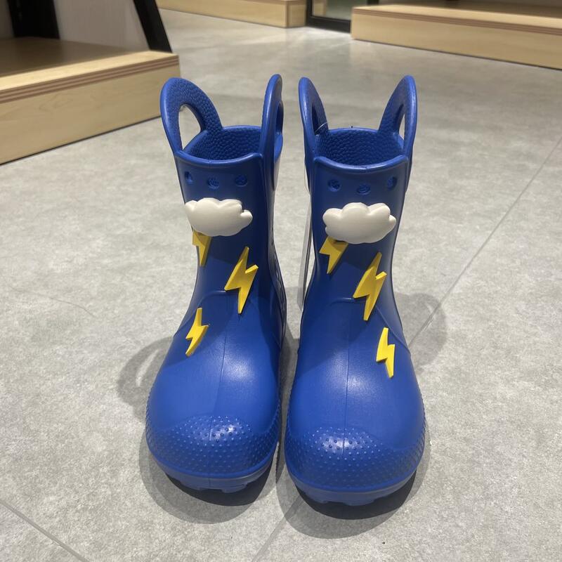 Hande Lightning Big Kids Rain Boots K Lightning Blue Hande Lightning Big Kids Rain Boots K Lightning Blue
