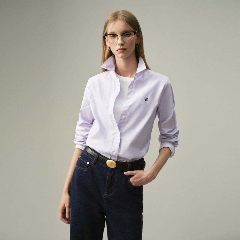 Eland Women's Casual Workwear Shirt, Slightly Loose Fit, Drop Shoulder, Long Sleeve, Relaxed Style Top, 2026 Autumn/Winter New Model Eeywg49E02 Eland Women's Casual Workwear Shirt, Slightly Loose Fit, Drop Shoulder, Long Sleeve, Relaxed Style Top, 2026 Autumn/Winter New Model Eeywg49E02