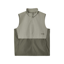 SKECHERS 2024 Autumn Mens Woven Vest Comfortable Simple Work Wear Style L324M009-01NC