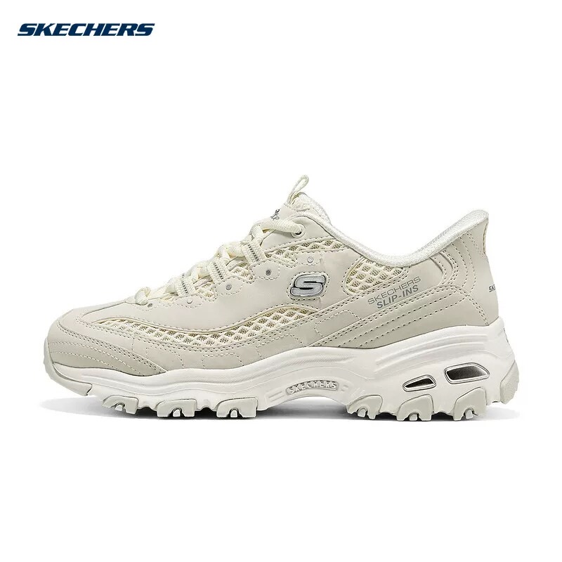 Skechers Women's D'Lites Series Fashionable Lace-Up Sneakers 150868-Ofwt