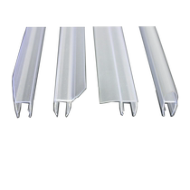 Thickened glass door sealing strip bathroom glass door stopper strip waterproof strip windproof strip without glass glue