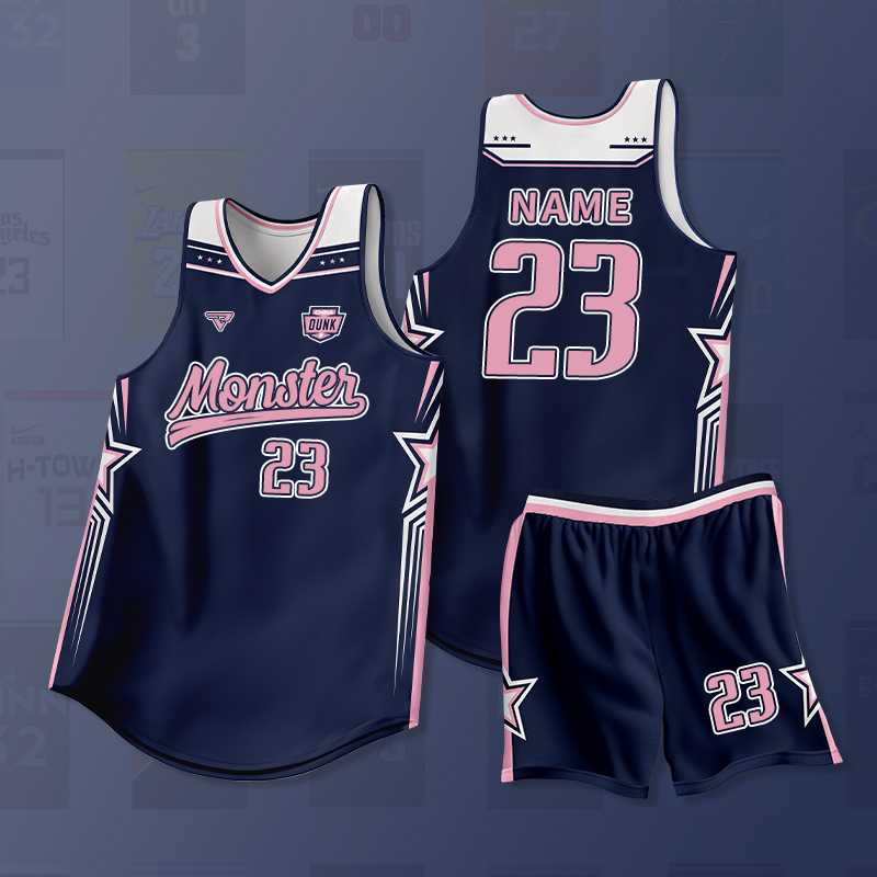 2023 new basketball clothes suit men's custom college student sports training competition uniforms American basketball clothes print character-Taobao